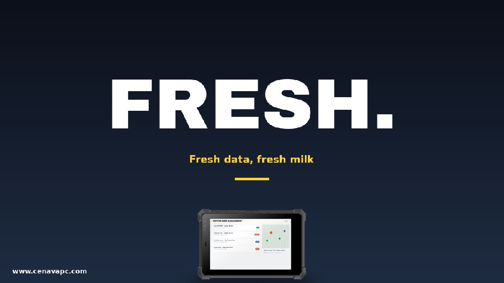 Rugged Tablets for Dairy Farm Milk Traceability