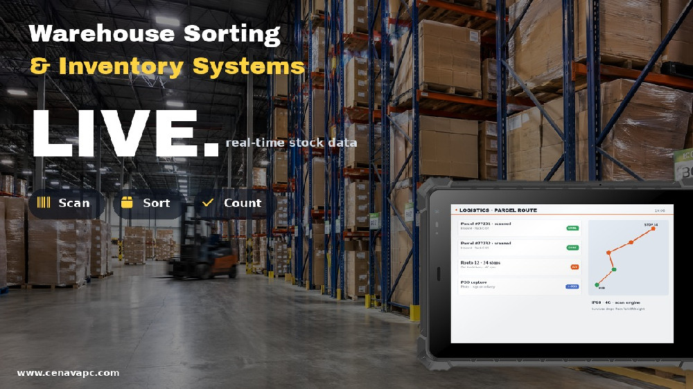 Rugged Tablets for Warehouse Sorting & Inventory Systems
