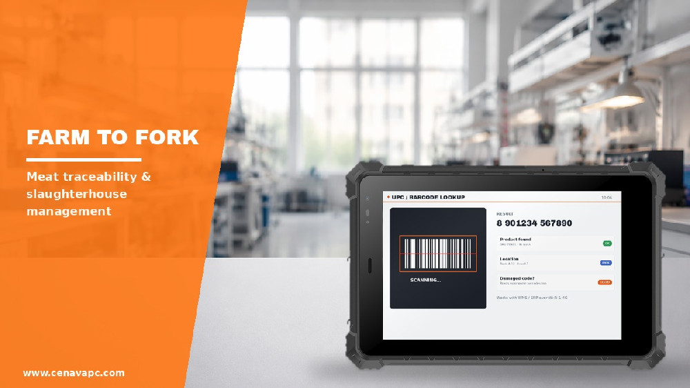 Rugged Handhelds for Meat Traceability & Slaughterhouse Management