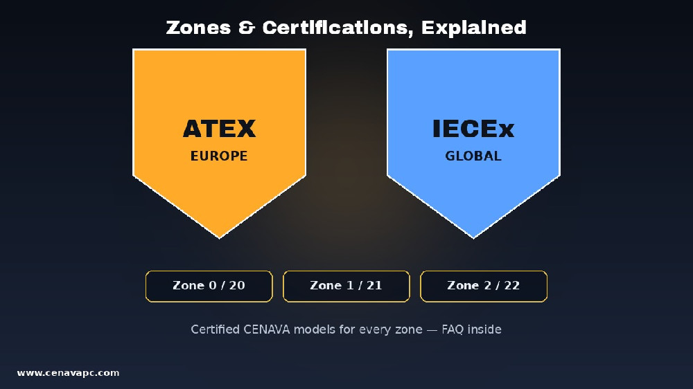 ATEX & IECEx Rugged Tablets Explained: Zones, Certifications & FAQ