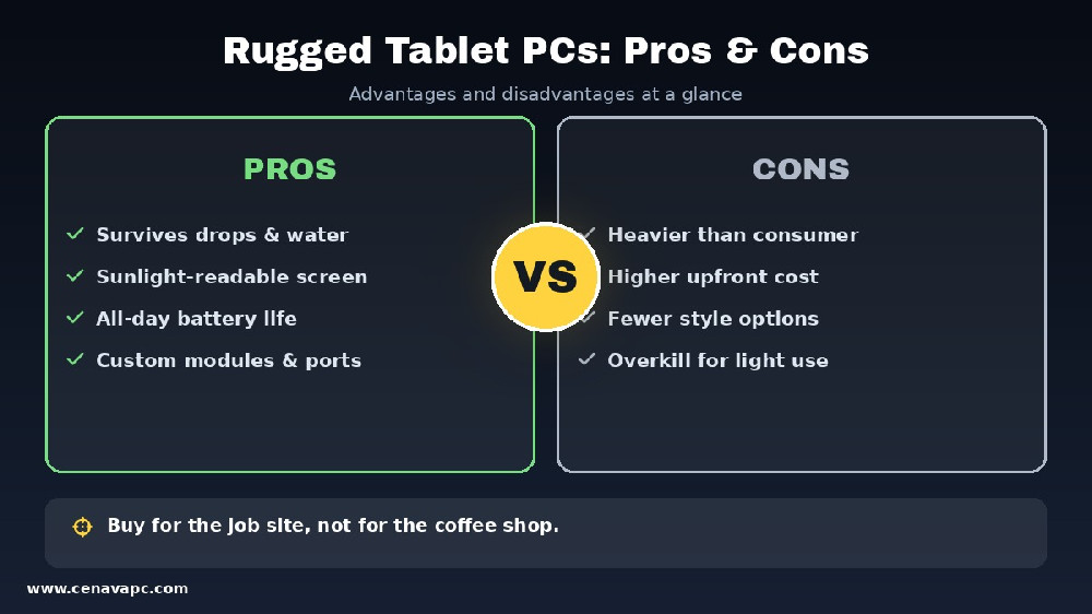 Advantages & Disadvantages of Rugged Tablet PCs