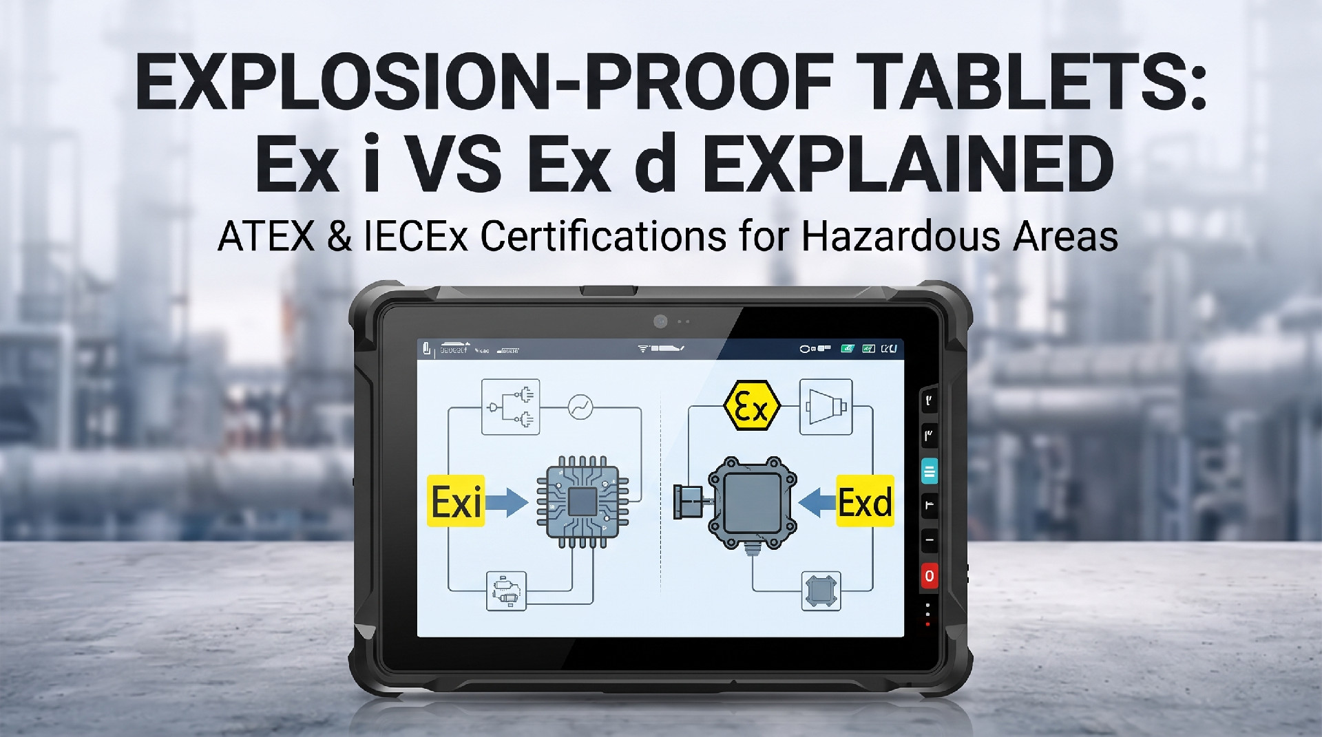 Intrinsically Safe vs Flameproof Rugged Tablet: Ex i vs Ex d Explained
