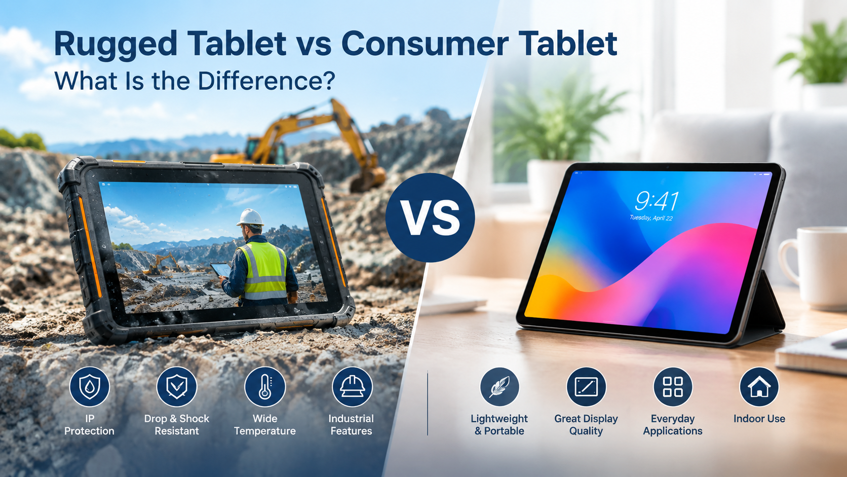 Rugged Tablet vs Consumer Tablet: What Is the Difference?
