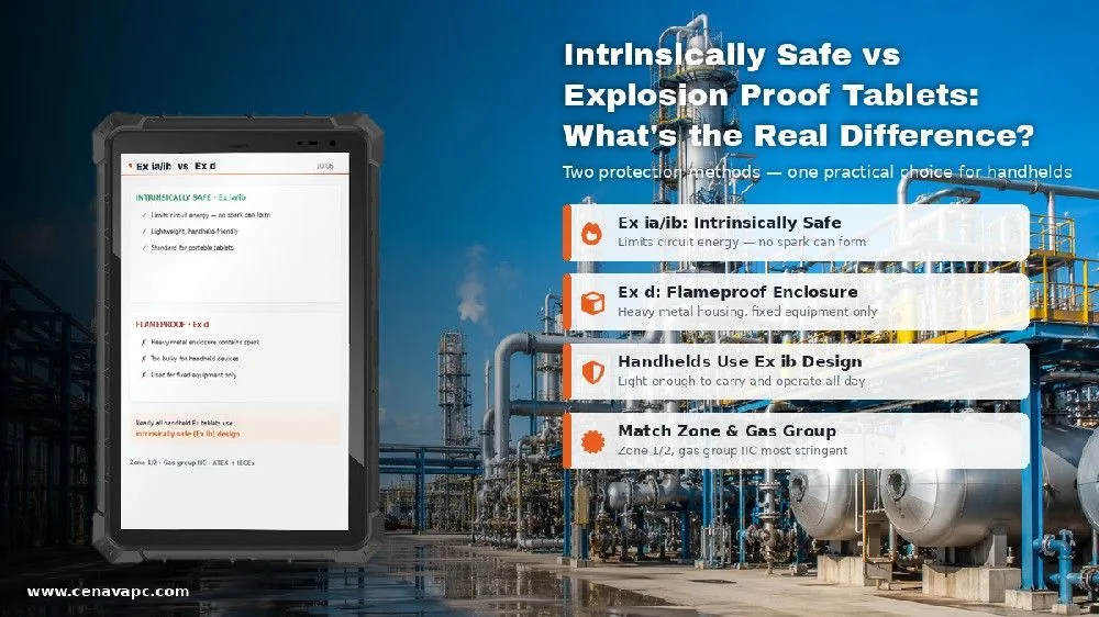 Intrinsically Safe vs Explosion Proof Tablets: What's the Real Difference?