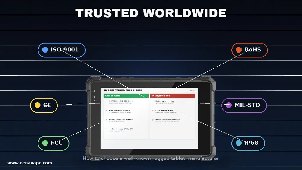 Top Rugged Tablet Manufacturers Compared