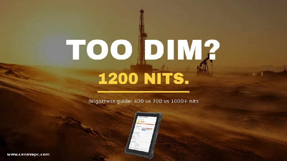 Rugged Tablet Brightness Guide: 400 vs 700 vs 1000+ Nits | CENAVA