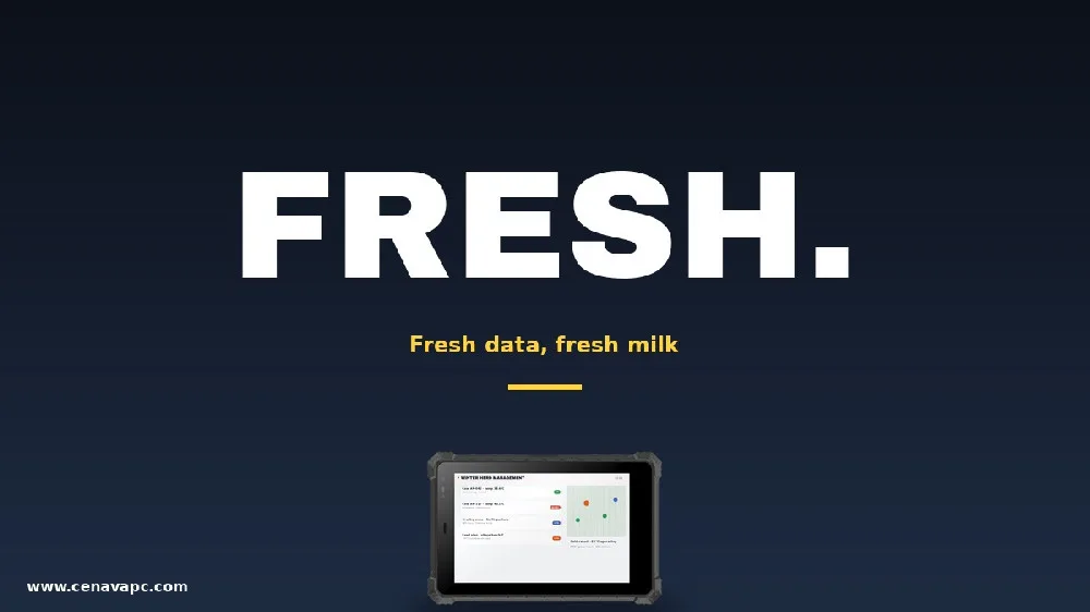 Rugged Tablets for Dairy Farm Milk Traceability