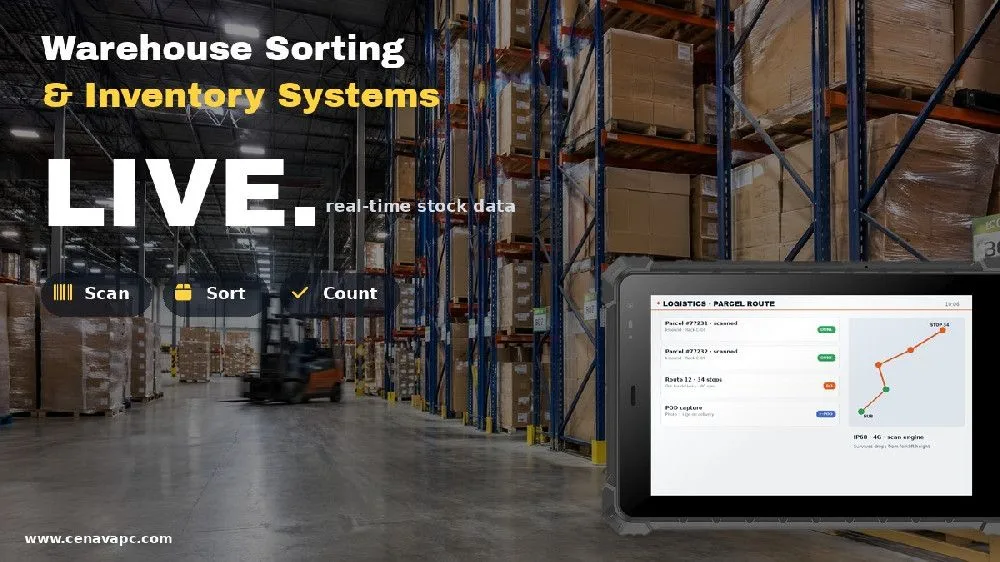Rugged Tablets for Warehouse Sorting & Inventory Systems