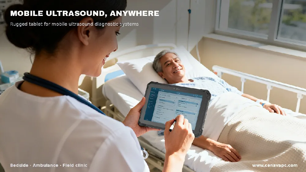 Rugged Tablet for Mobile Ultrasound Diagnostic Systems | Medical Tablets for Portable Healthcare Solutions