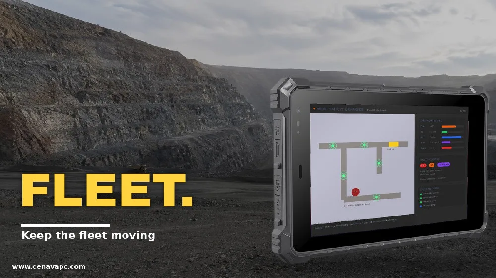 Rugged Tablets for Open-Pit Mining Truck Fleet Dispatch