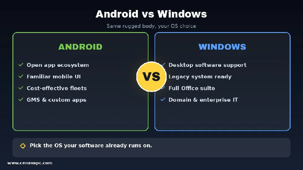 Android rugged tablet VS Windows ruggedized tablet