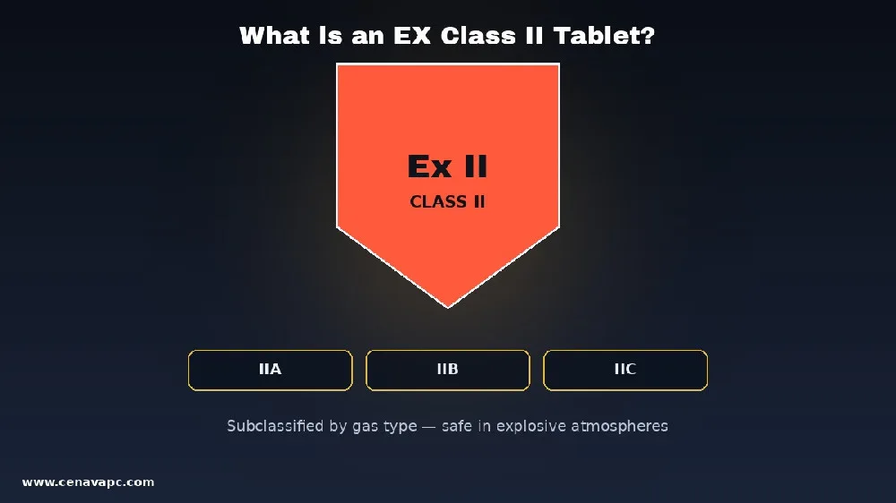 What is EX Class II explosion-proof industrial flat panel?
