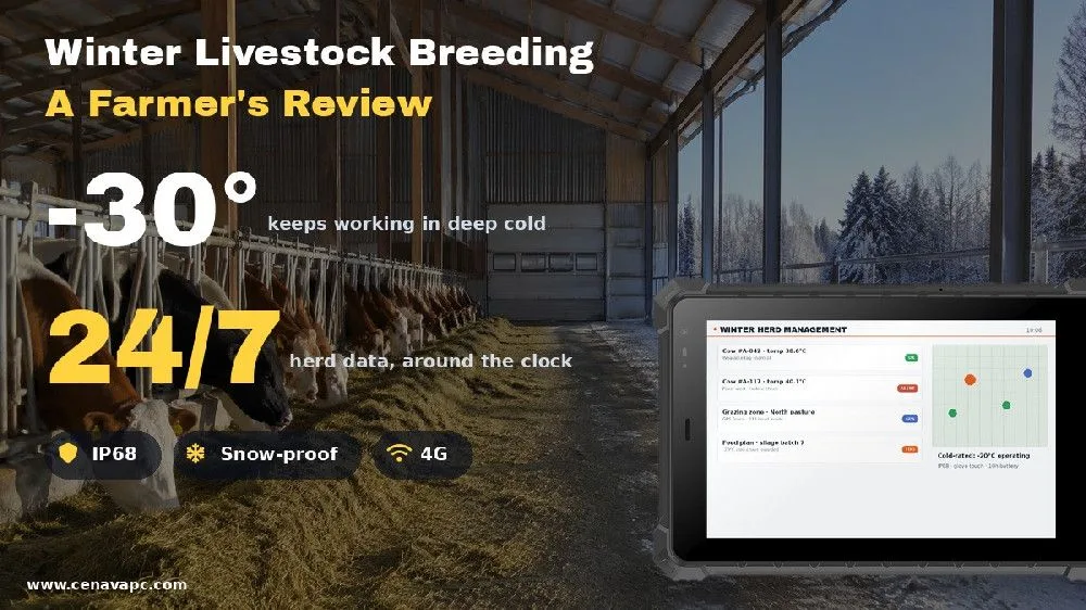 Rugged Tablets for Winter Livestock Management