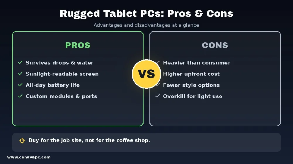 Advantages & Disadvantages of Rugged Tablet PCs