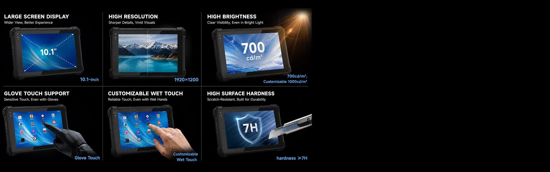 CENAVA A10ST MT8781 10.1 Inch Android 13 IP68 Rugged Tablet feature