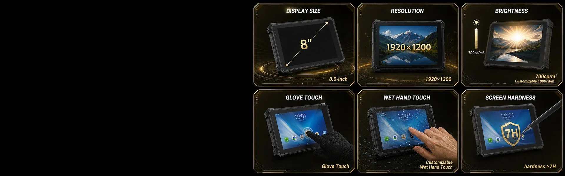 CENAVA A80ST MT8781 8 Inch Android 13 IP68 Rugged Tablet feature