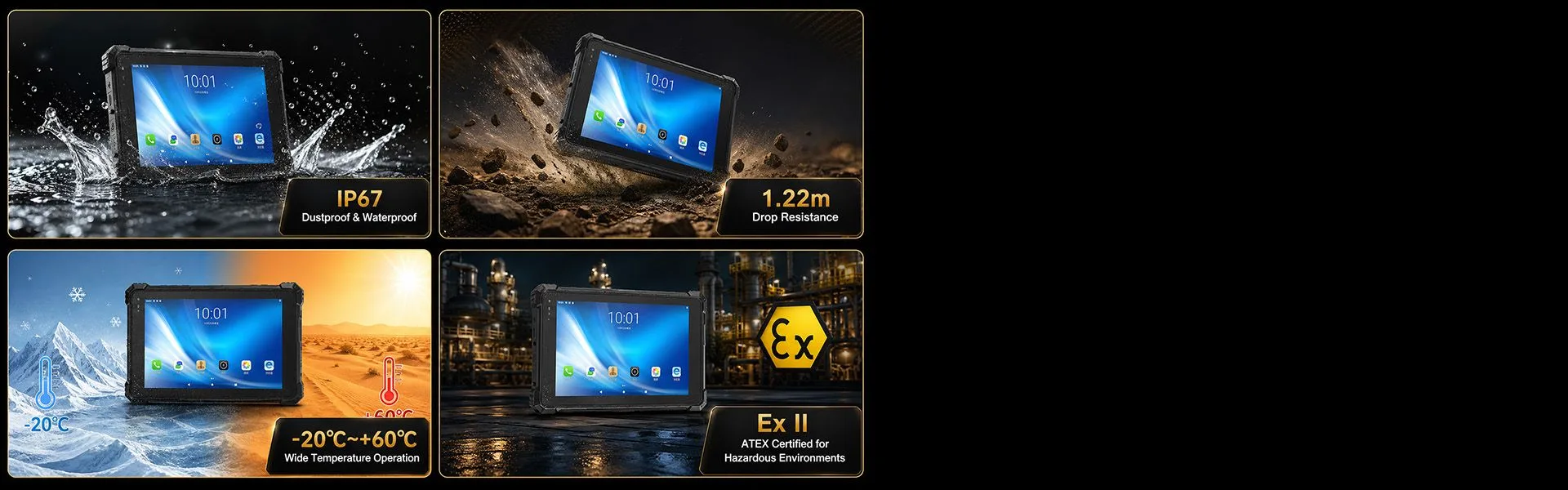 CENAVA A80STX-5G MT6877 8 Inch Android 12 IP67 Rugged Tablet feature