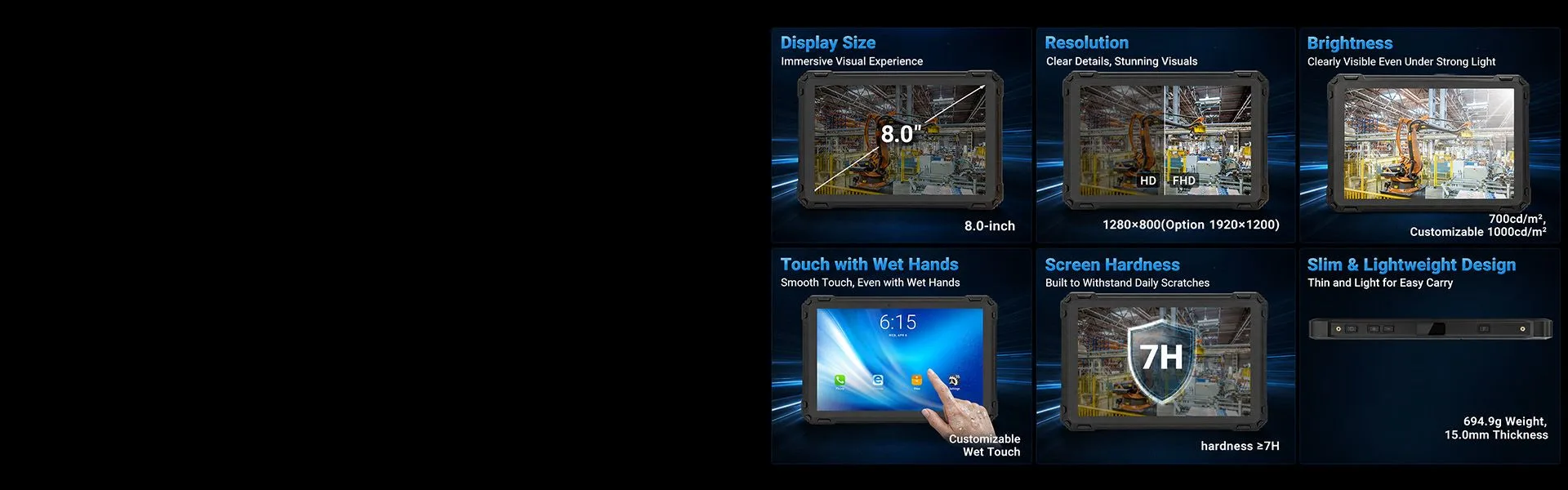 CENAVA A88ST MT6769 8 Inch Android 16 IP68 Rugged Tablet feature
