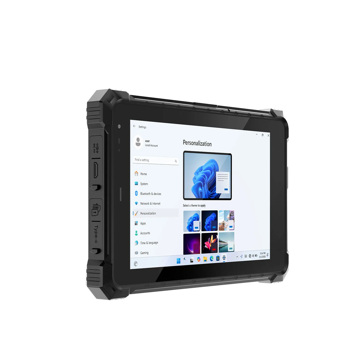 CENAVA W80Y i7-10510Y 8 Inch Win11 IP68 Rugged Gigabit image 3