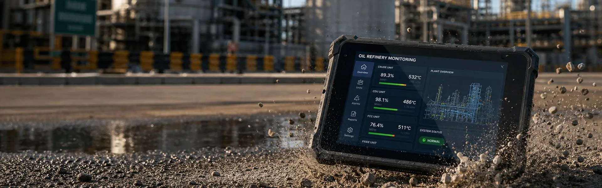 A10ST-EX MT8781 Ex ib IIC T5 Gb Hazardous Area Rugged Tablet
