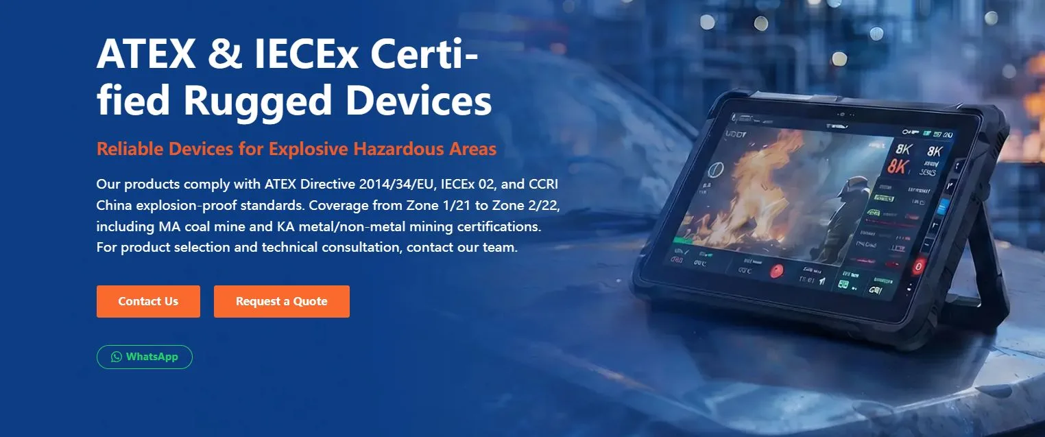 ATEX / IECEx Explosion-Proof Tablet