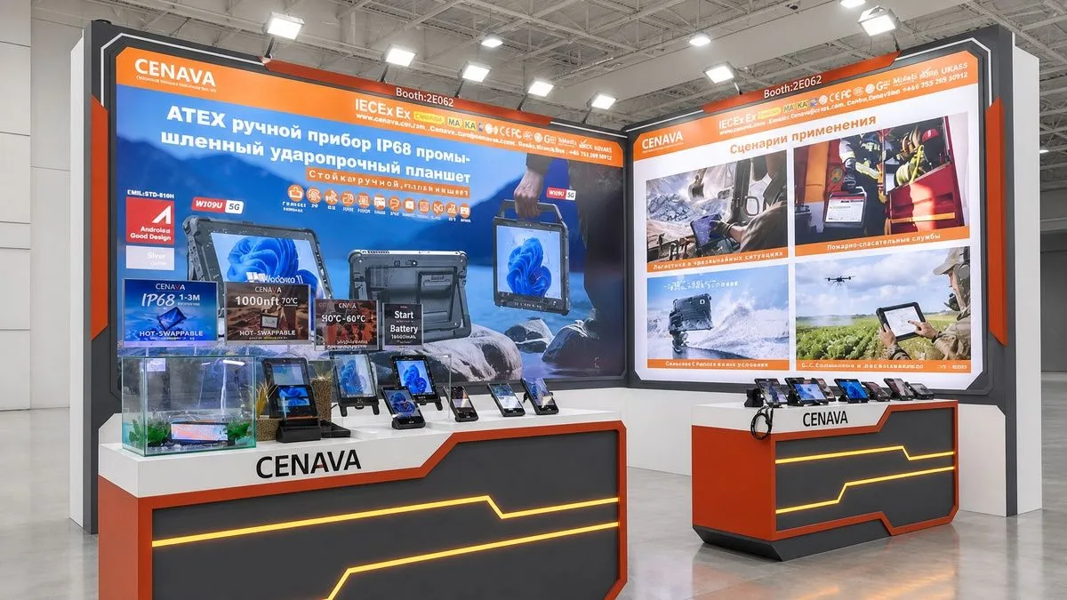 CENAVA Showcases Three Core Rugged Tablets at SVIAZ 2026 in Moscow