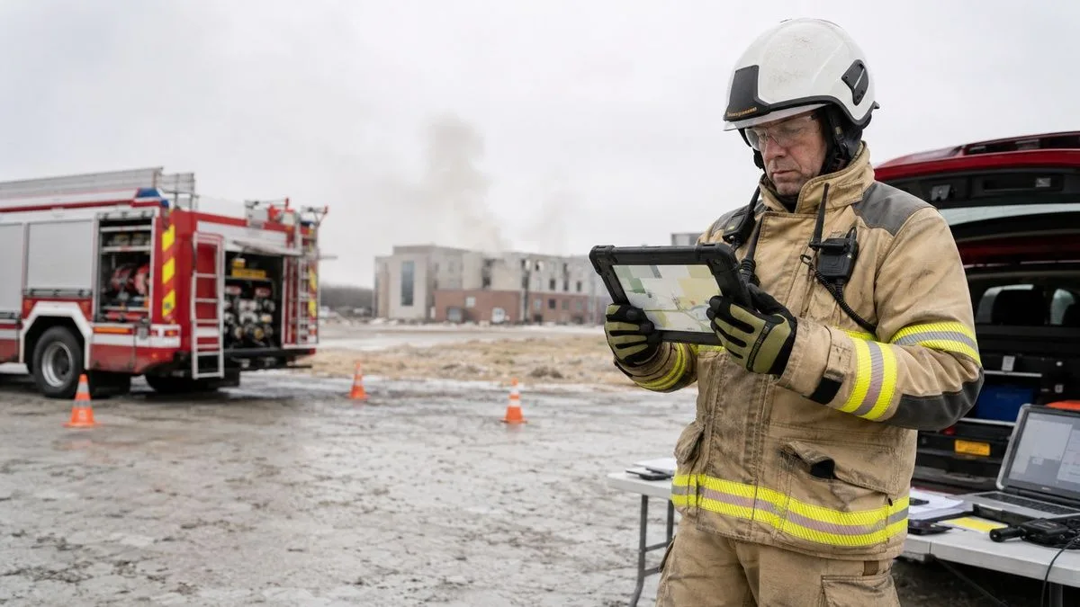 What Firefighters Actually Need From a Tablet — Heat, Gloves and Zero-Battery-Swap Scenes 