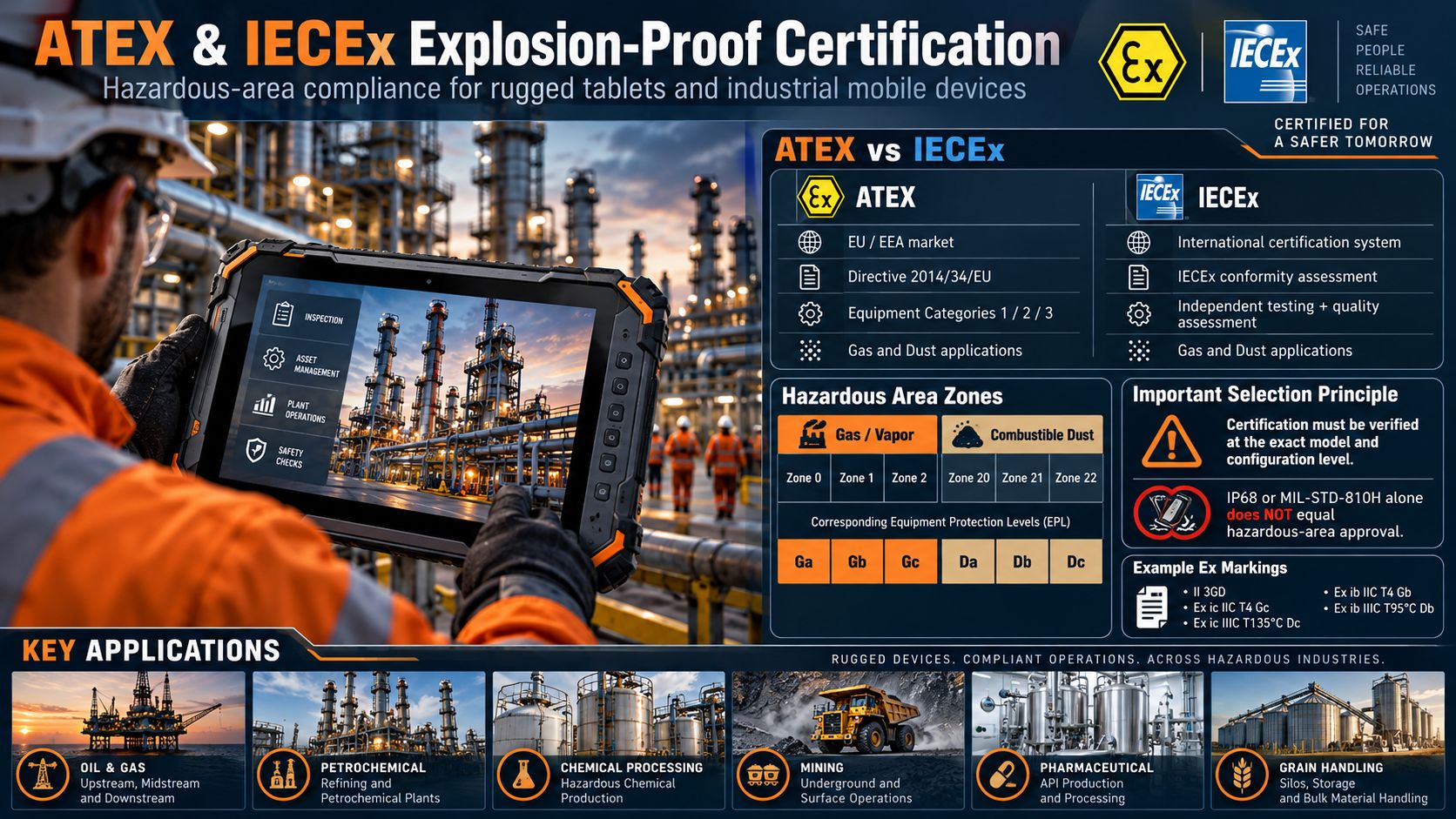 ATEX & IECEx Explosion-Proof Certification