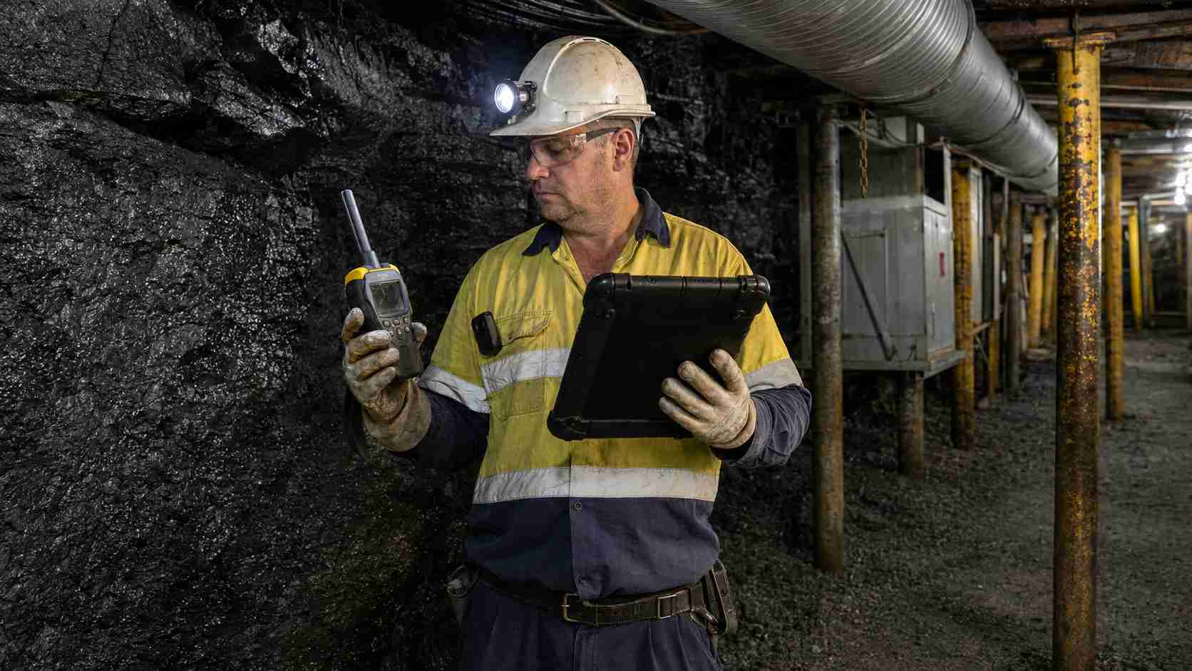 Surface verification and countersign workflow for underground mine inspection records